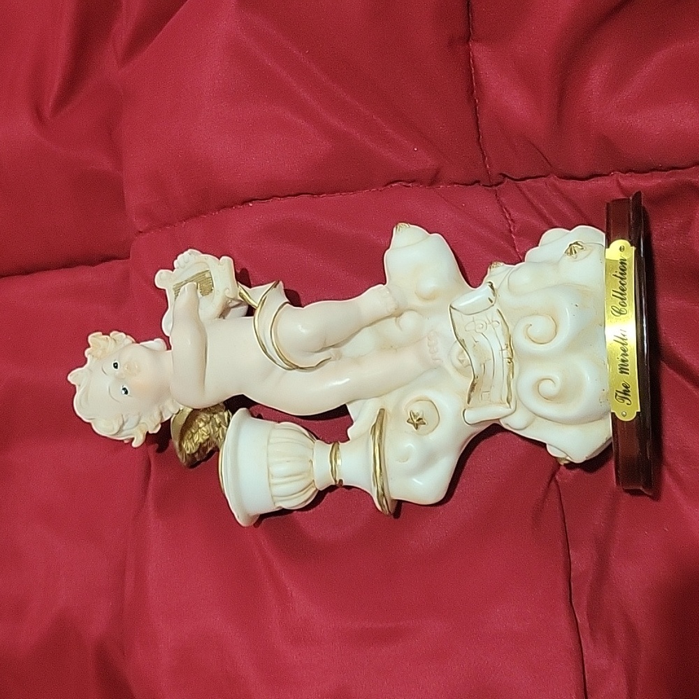 The Mirella Collection vintage cherub candle holder. Rare find.